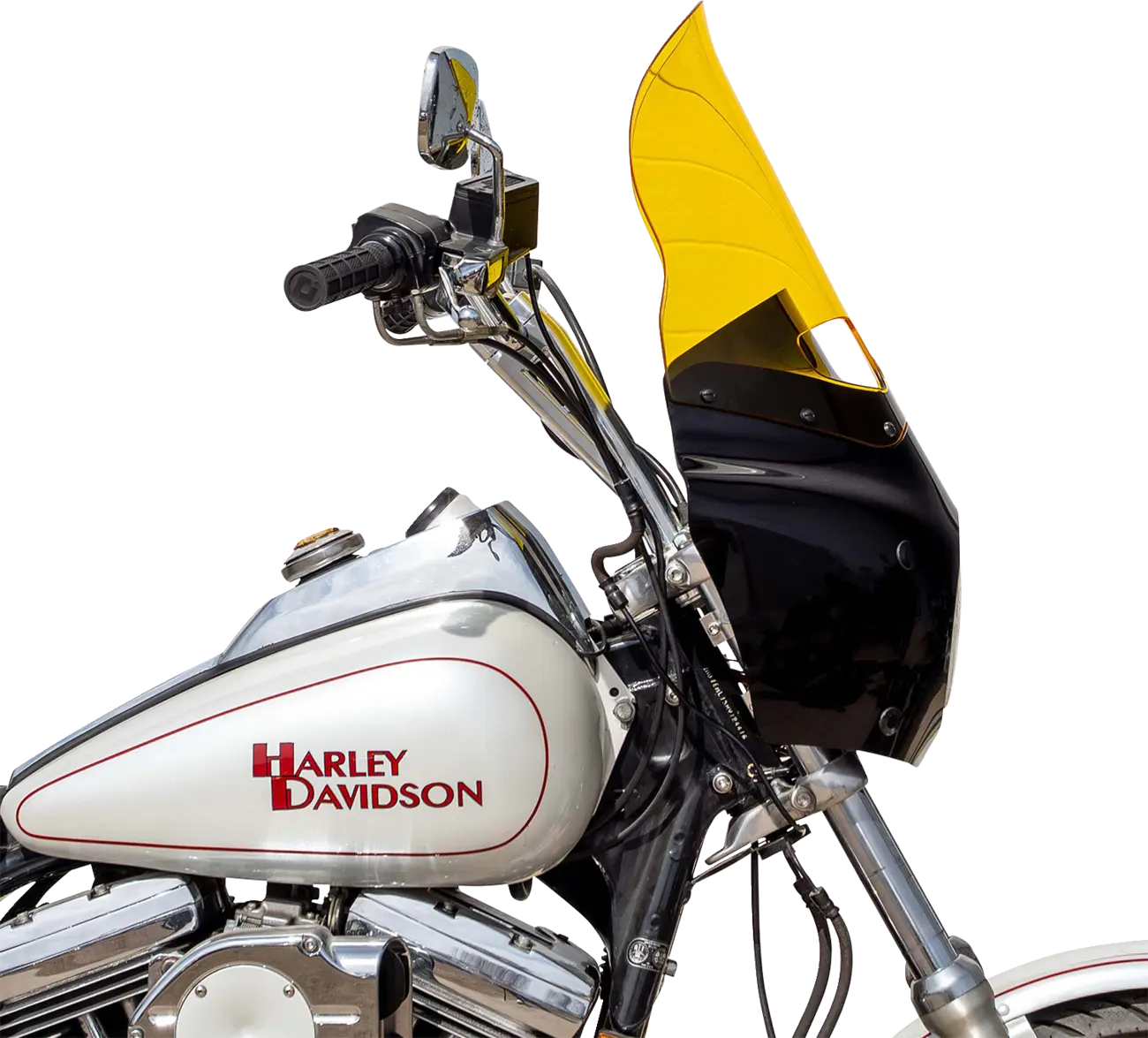 Klock Werks Kolor Flare Windshield 15" Road Warrior Yellow