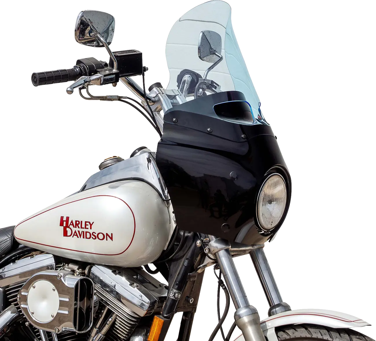 Klock Werks Kolor Flare Windshield 15" Road Warrior Blue Ice