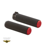 Arlen Ness Knurled Håndtag til Harley-Davidson – Rød