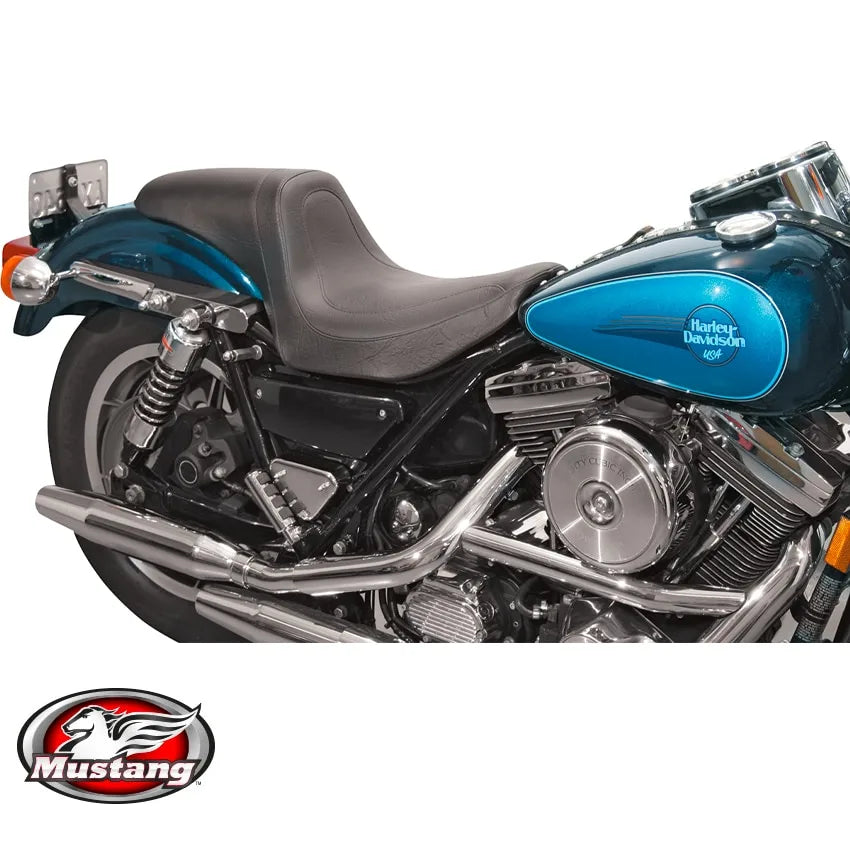 Mustang - Fastback sæde til H-D Low Rider, Super Glide & Sport Glide