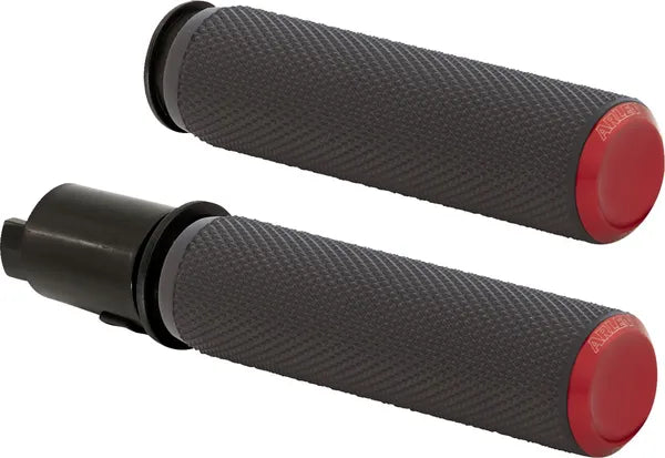 Arlen Ness Knurled Grips for Harley - Red
