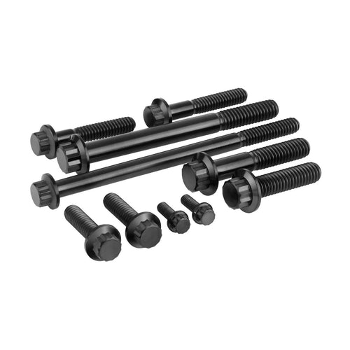 Performance 12 Point Titanium Engine Bolt Kit for Harley-Davidson M8 - Race Black