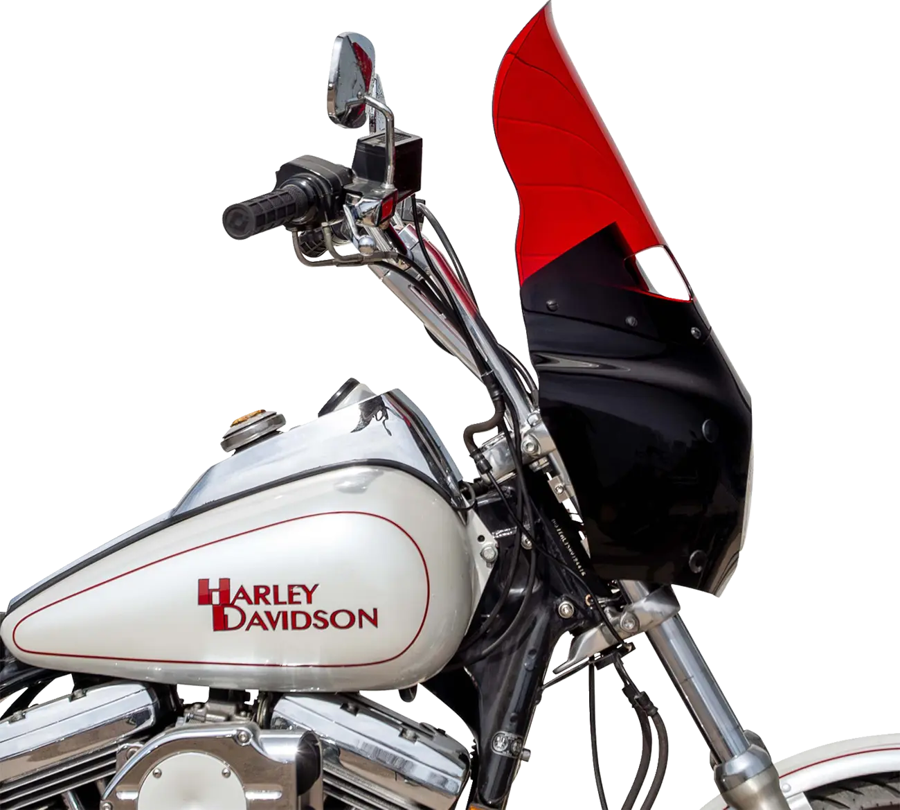 Klock Werks Kolor Flare Windshield 15" Road Warrior Red