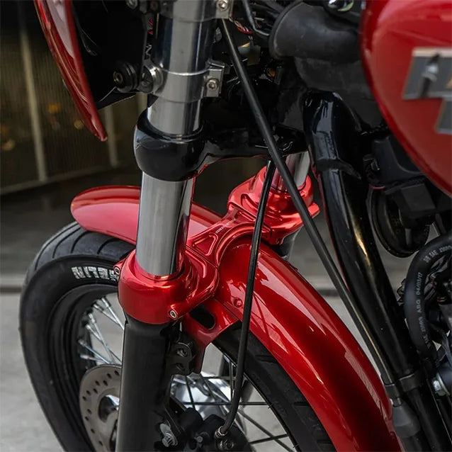 Arlen Ness Method forgaffel afstiver i 39mm & 49mm til Harley Davidson Dyna, Softail & Sportster – Rød