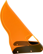 Klock Werks Kolor Flare Windshield 15" Road Warrior Orange Ice - right side