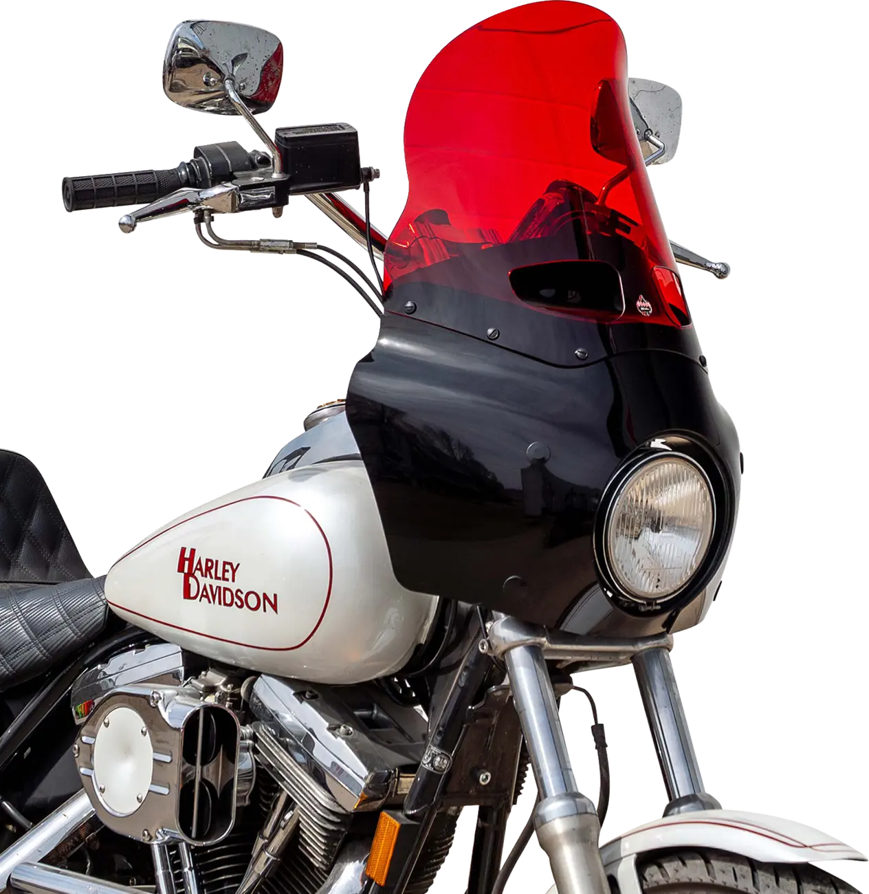 Klock Werks Kolor Flare Windshield 15" Road Warrior Red