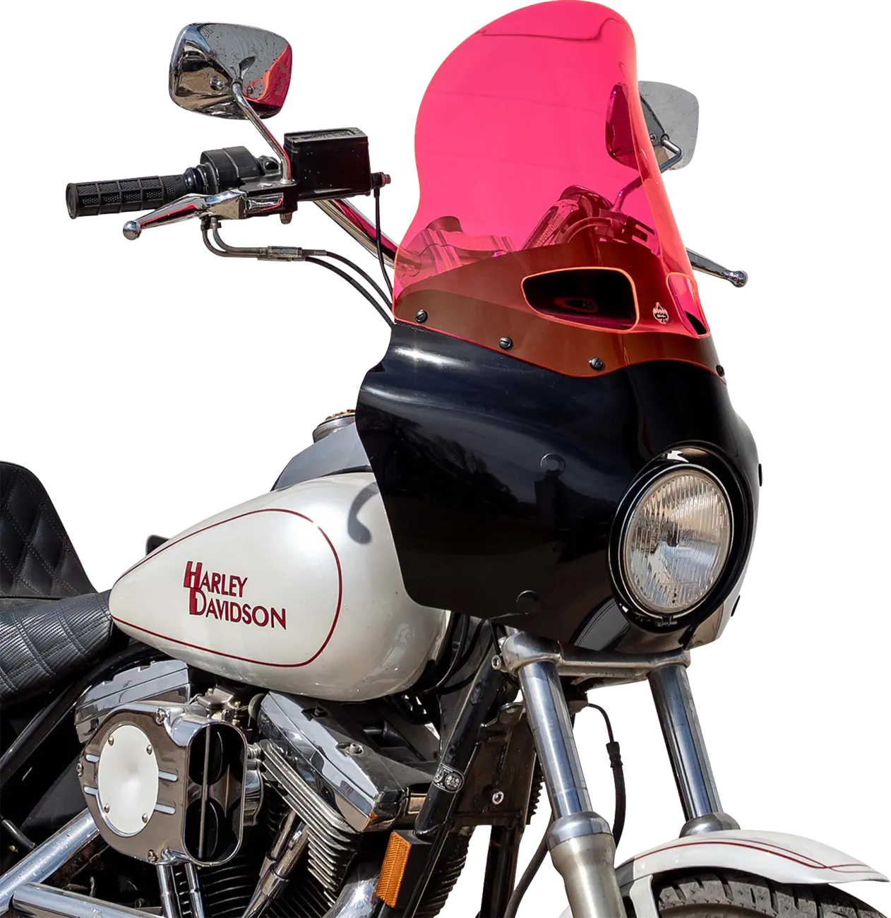 Klock Werks Kolor Flare Windshield 15" Road Warrior Pink Ice