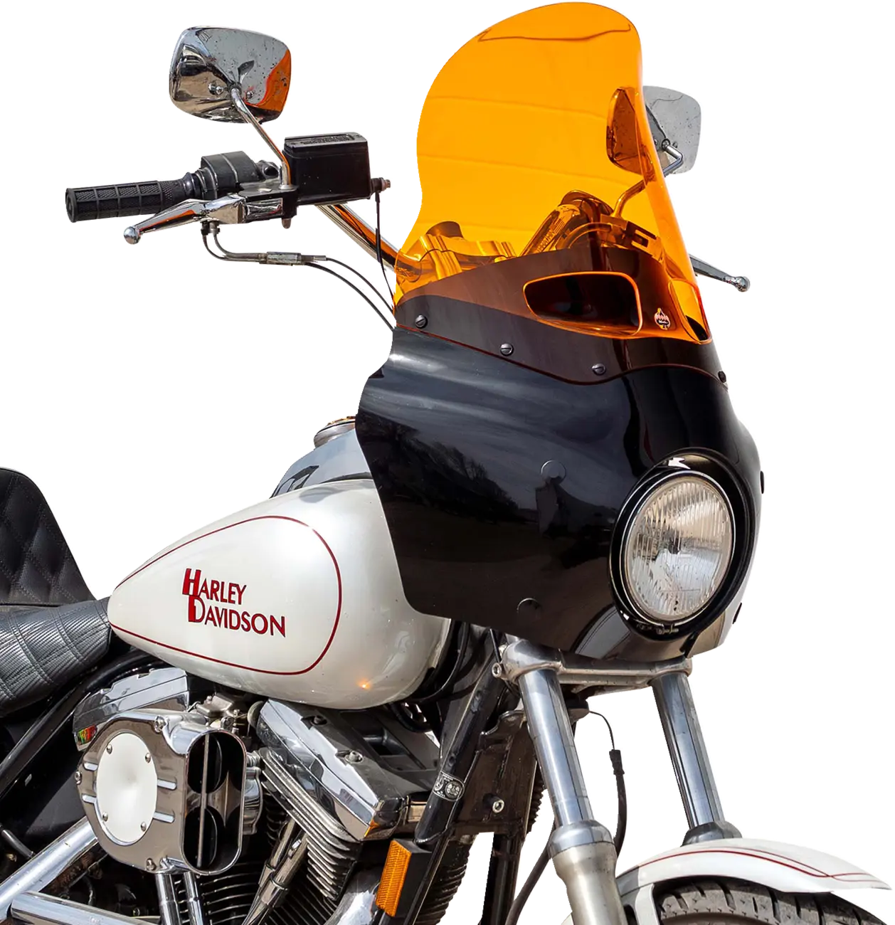 Klock Werks Kolor Flare Windshield 15" Road Warrior Orange