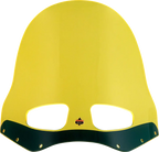Klock Werks Kolor Flare Windshield 15" Road Warrior Yellow Ice - front
