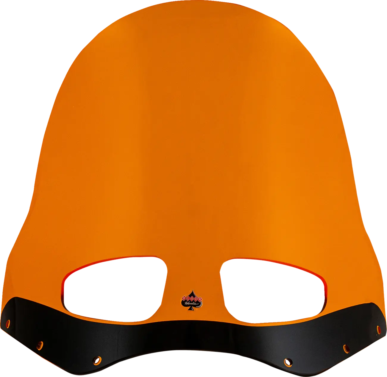 Klock Werks Kolor Flare Windshield 15" Road Warrior Orange - front