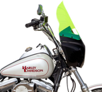 Klock Werks Kolor Flare Windshield 15" Road Warrior Green Ice
