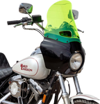 Klock Werks Kolor Flare Windshield 15" Road Warrior Green Ice