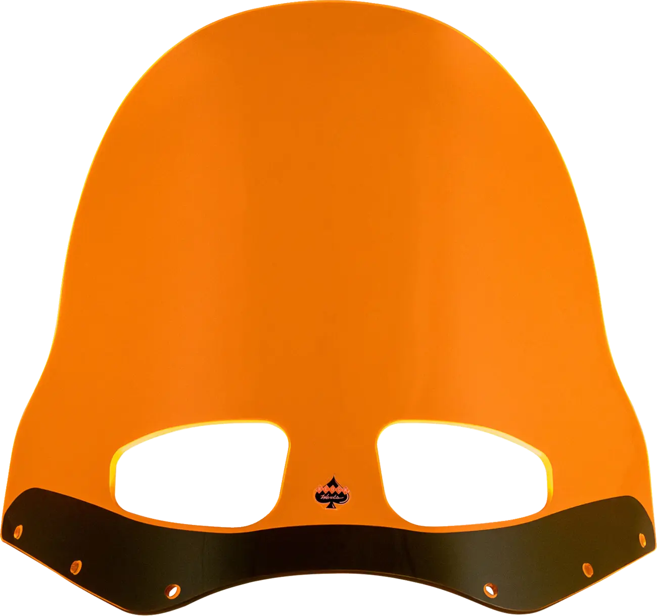 Klock Werks Kolor Flare Windshield 15" Road Warrior Orange Ice - front