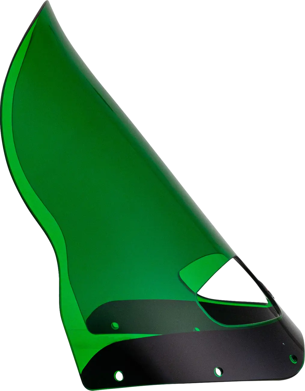 Klock Werks Kolor Flare Windshield 15" Road Warrior Green - right side