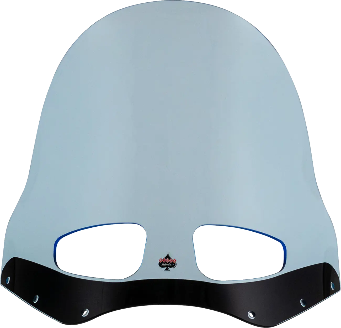 Klock Werks Kolor Flare Windshield 15" Road Warrior Blue Ice - front