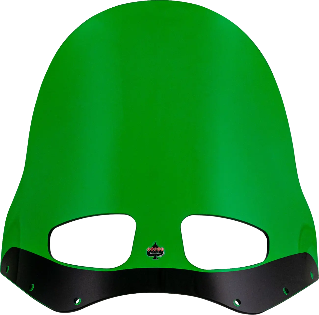Klock Werks Kolor Flare Windshield 15" Road Warrior Green - front