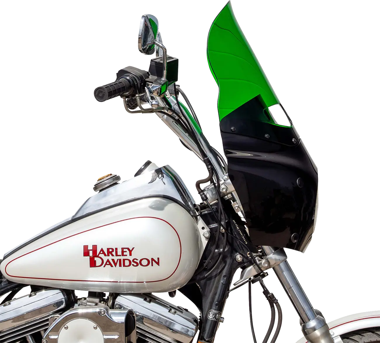 Klock Werks Kolor Flare Windshield 15" Road Warrior Green
