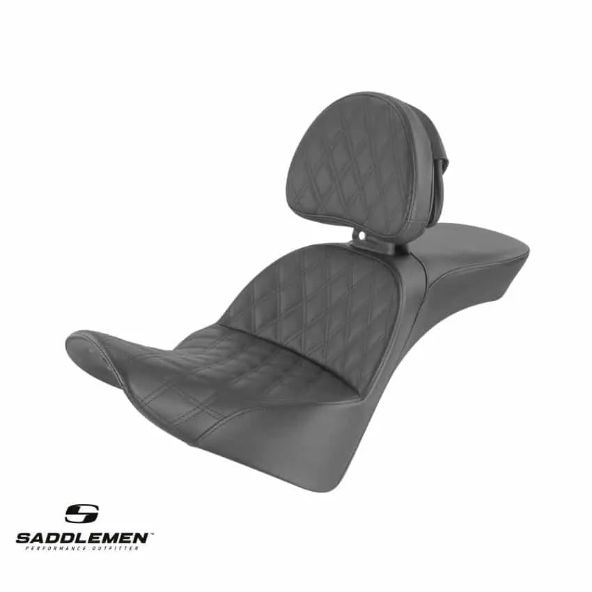 Saddlemen Explorer LS Sæde til FLDE, FLHC/S & FLSL – Softail Deluxe, Slim & Heritage Classic 2018-2024