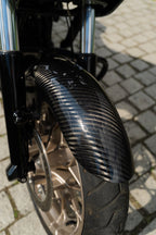 Mid Length Carbon Fiber Front Fender for Harley Davidson Touring 2014-2023