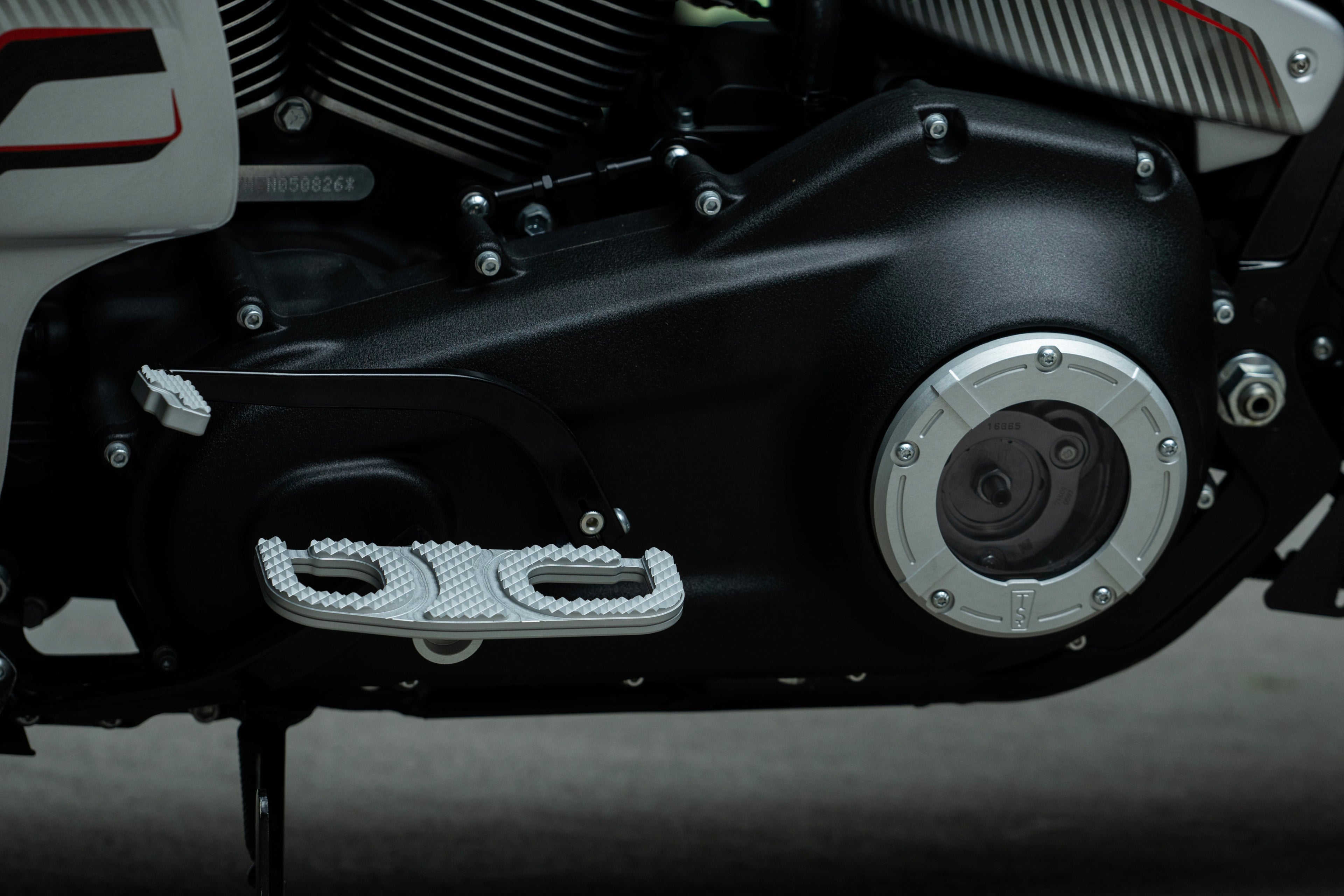 M8 Derby Cover for Harley Davidson Softail 2019 up Transparent