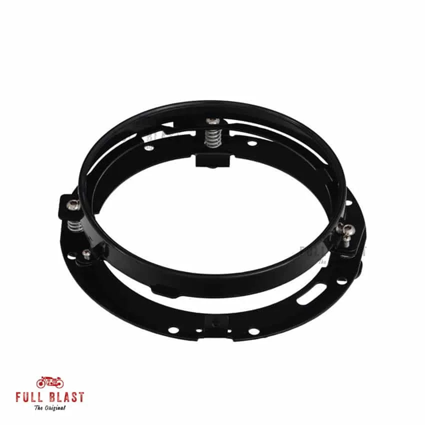 Full Blast Mont. Ramme til 7" til LED Forlygte Harley Davidson – Sort