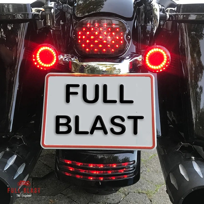 LED Indsats med bremselys, blinklys og postionslys til Harley-Davidson Originale Bullet Huse (2003+)