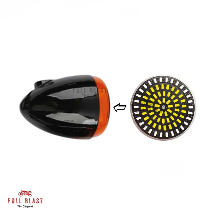 LED Indsats med blinklys og postionslys til Harley-Davidson Originale Bullet Huse (2003+)