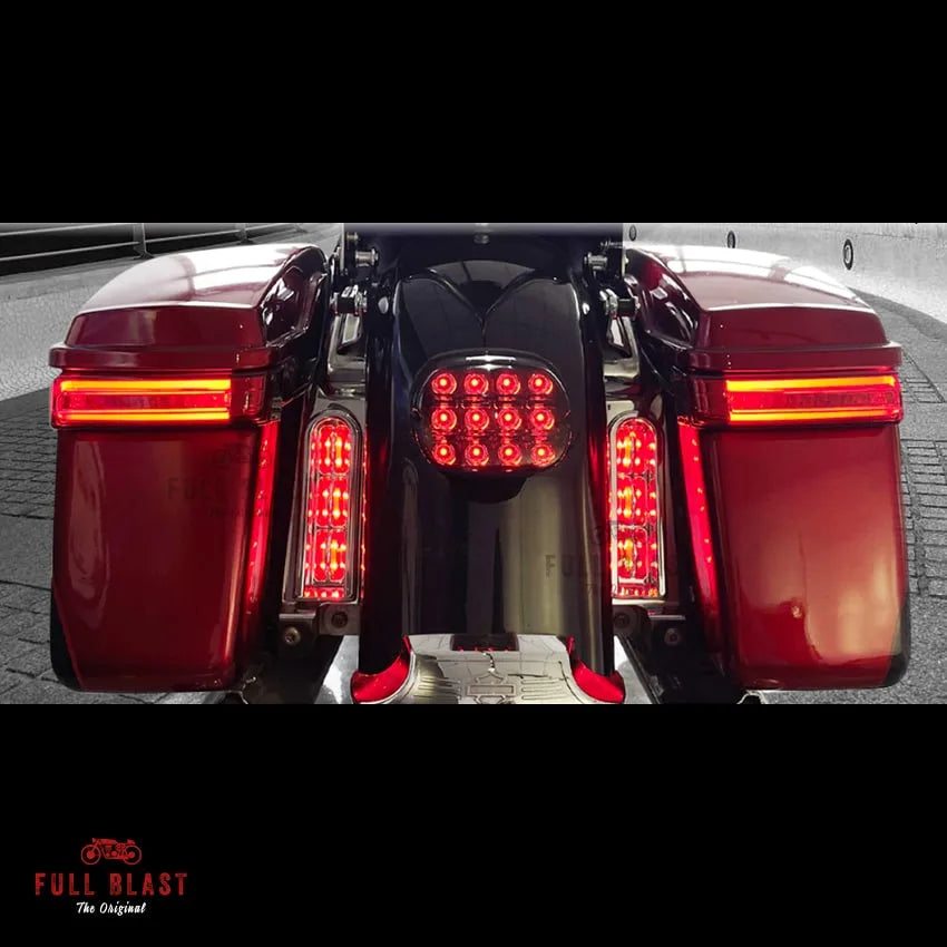 LED Baglygter til Hard-Bags med rødt positionslys og bremselys til Touring 2014-2023