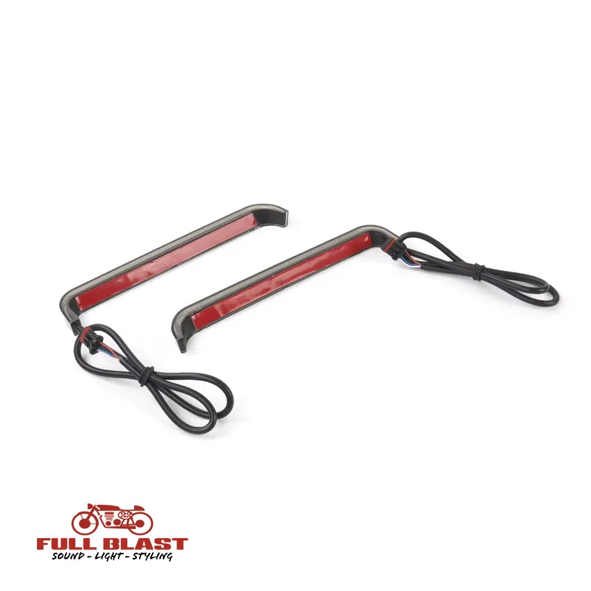 LED Baglygter til sidetasker med rødt positionslys, bremselys til Harley-Davidson Street Glide og Road Glide 2024+