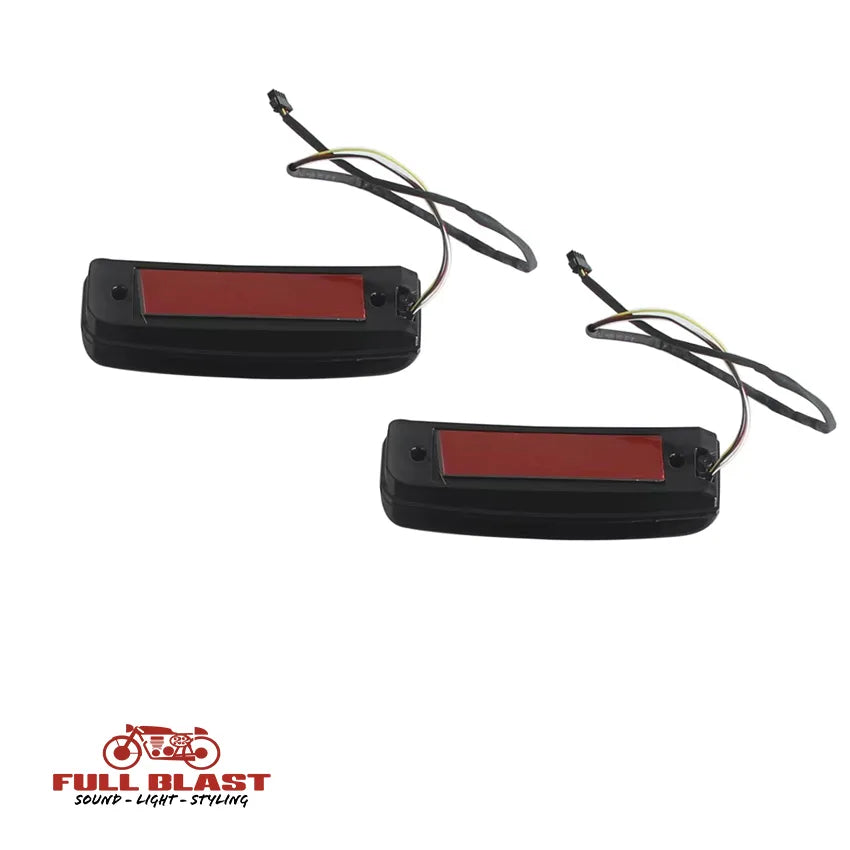 LED Baglygter til sidetasker med rødt positionslys, bremselys & blinklys til Harley-Davidson Street Glide og Road Glide 2024+