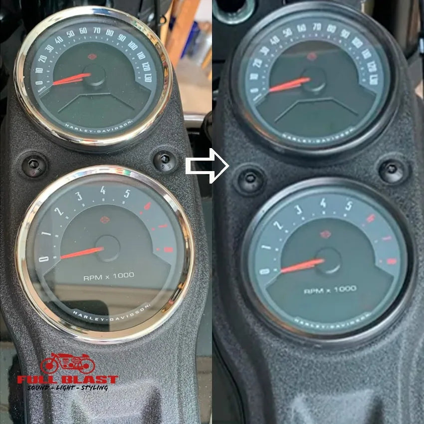 FULL BLAST – Sorte Trimringe til Sportster, Dyna, Softail