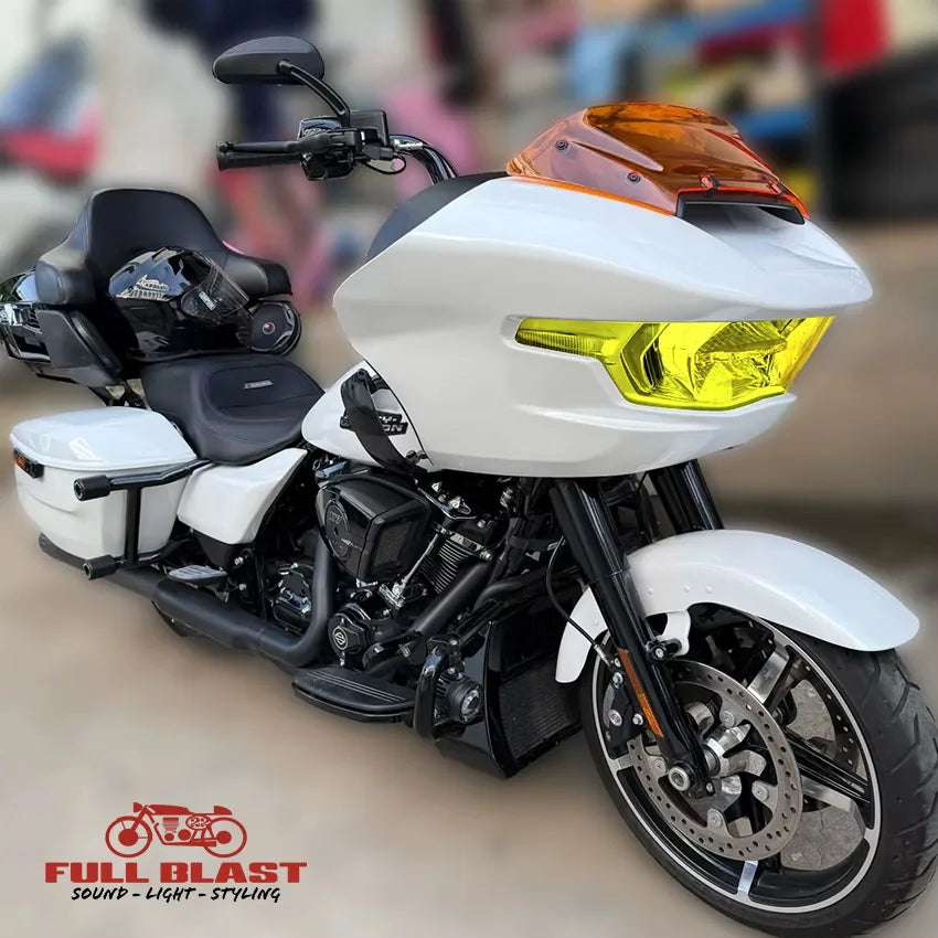 Forlygteglas til Harley-Davidson Road Glide 2024+ i gul