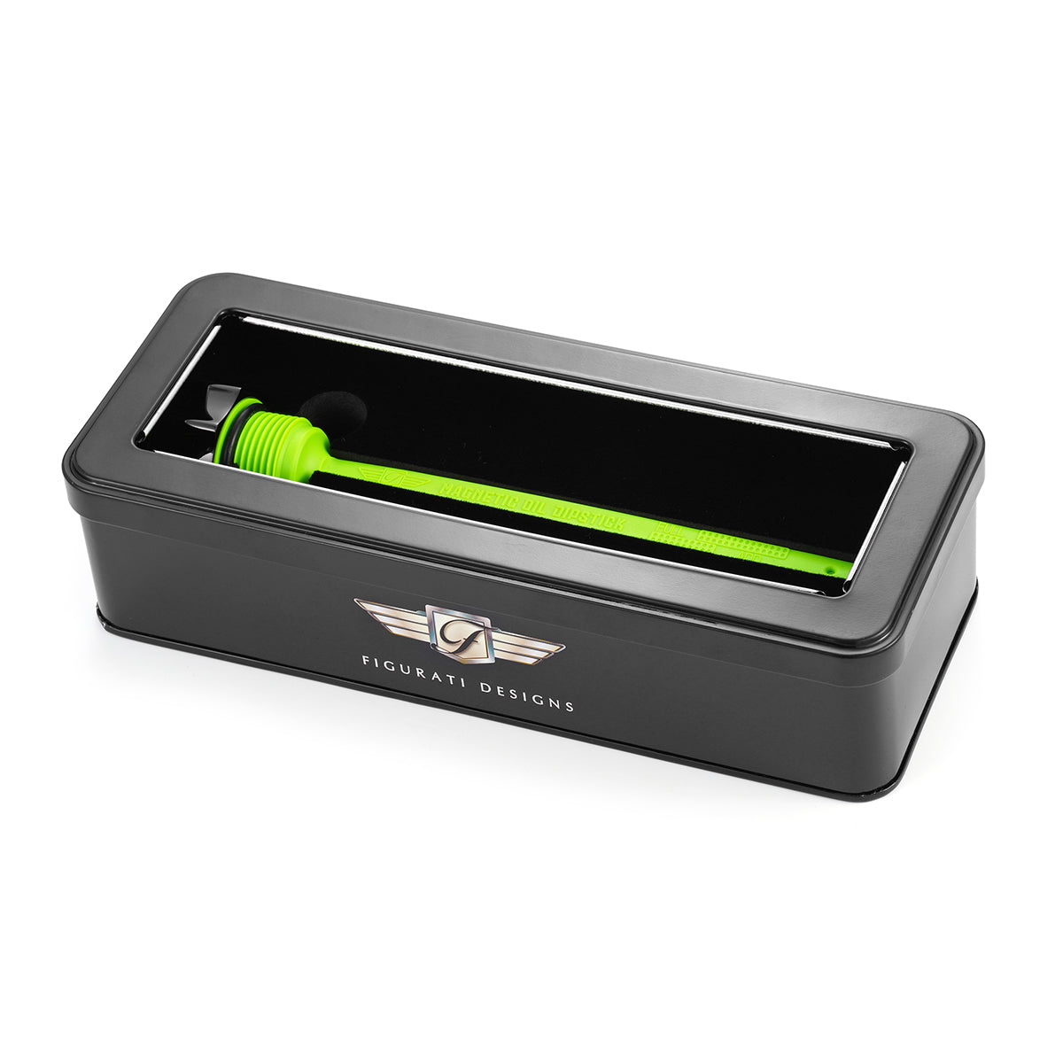 Magnetisk Stål Motor Oliepind til Indian PowerPlus (2020-2024) - Buet Sort