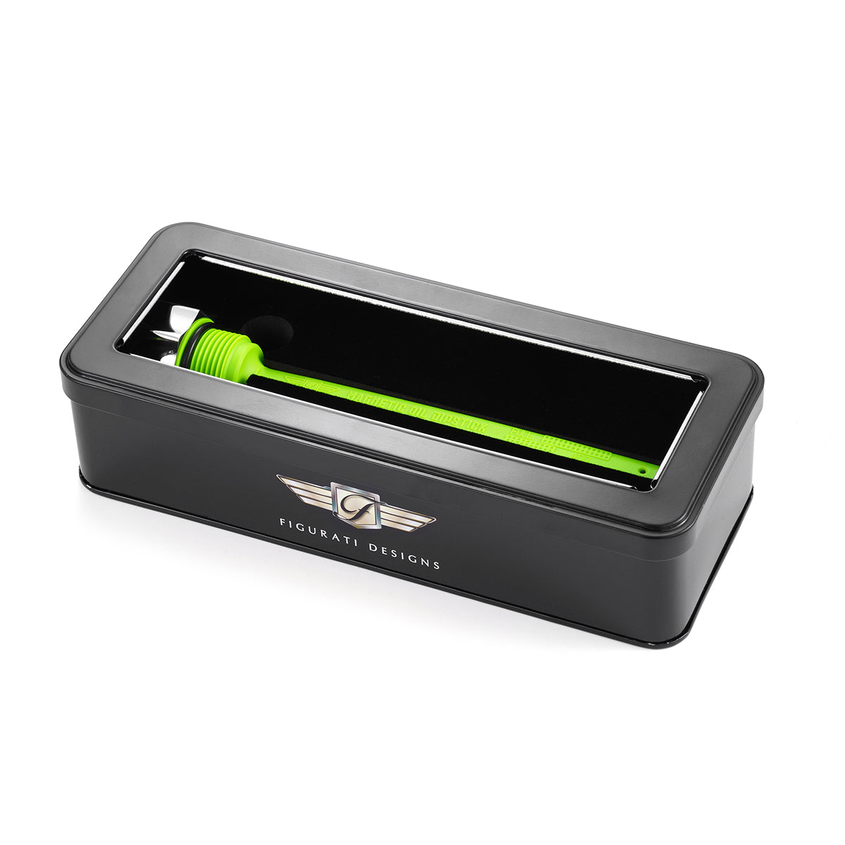 Magnetisk Stål Motor Oliepind til Indian PowerPlus (2020-2024) - Buet Sølv