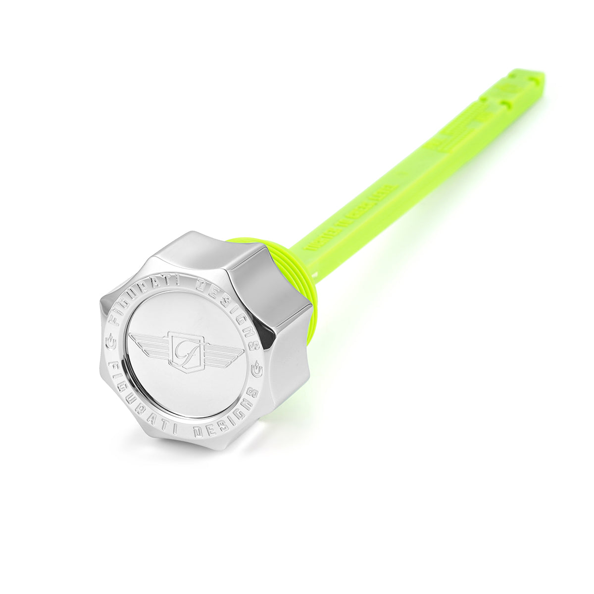 Magnetisk Stål Motor Oliepind til Indian PowerPlus (2020-2024) - Buet Sølv