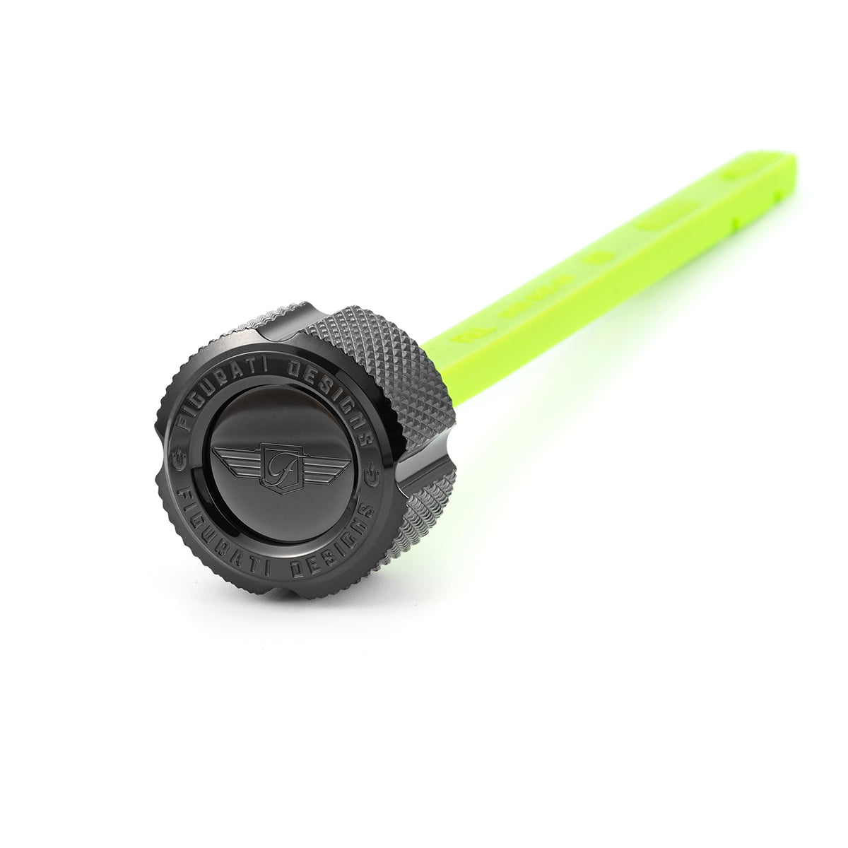 Magnetisk Stål Motor Oliepind til Indian ThunderStroke (2014-2017) - Rillet Sort