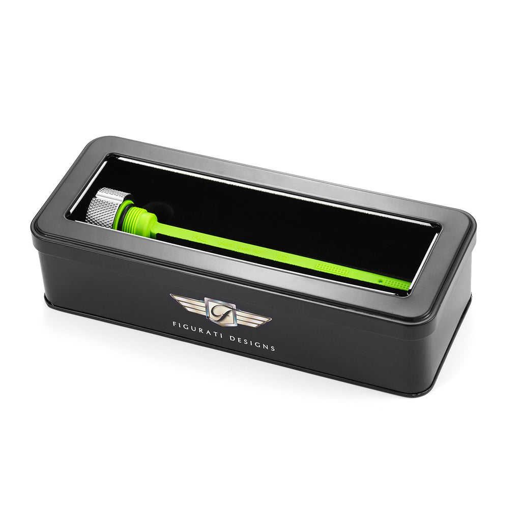 Magnetisk Stål Motor Oliepind til Indian ThunderStroke (2018-2025) - Rillet Silver