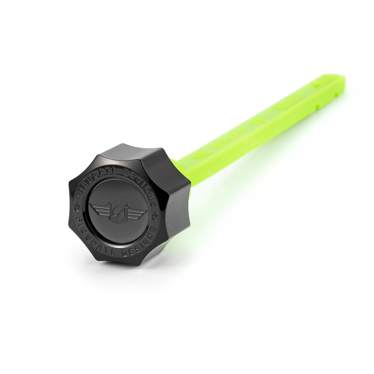 Magnetisk Stål Motor Oliepind til Indian ThunderStroke (2018-2025) - Buet Sort