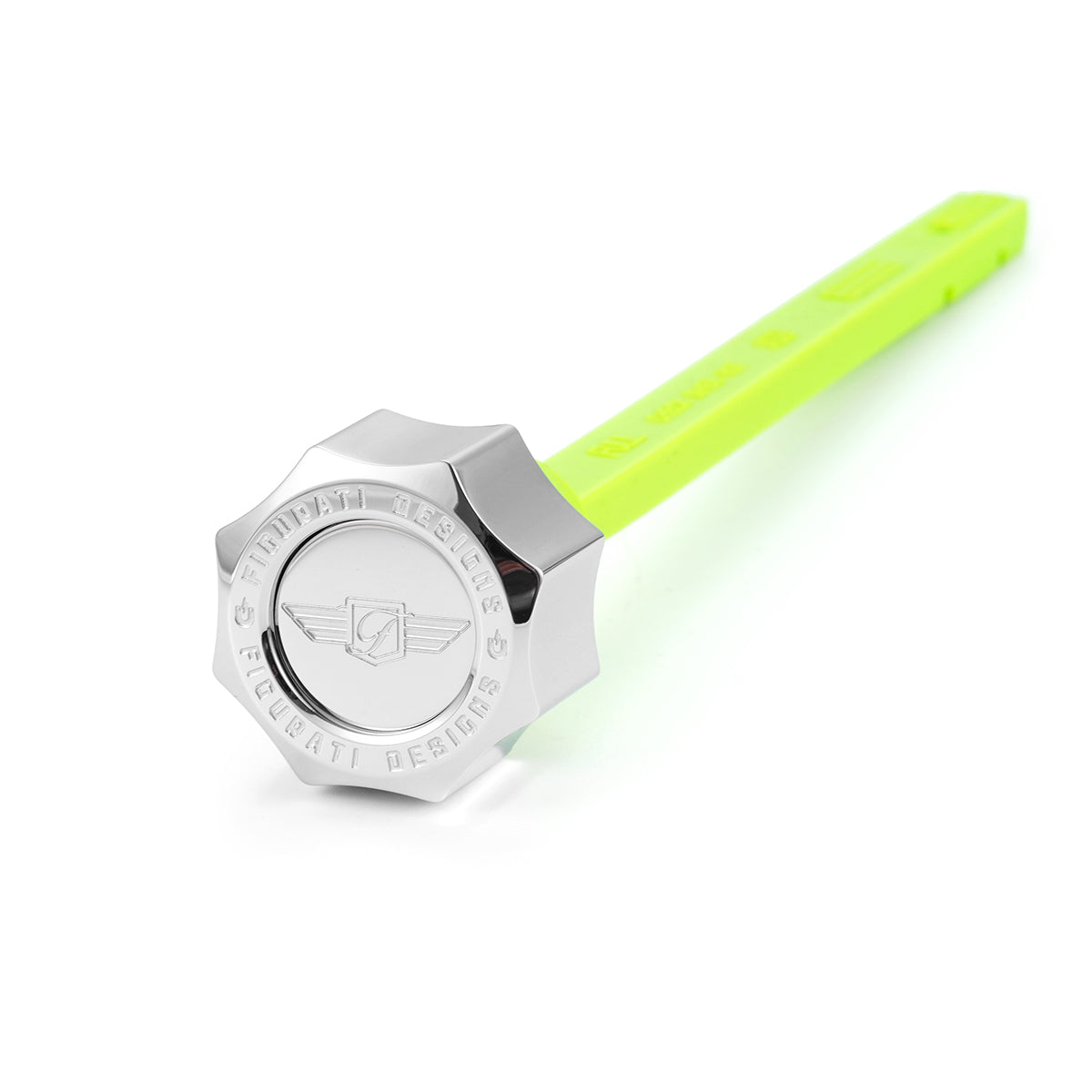 Magnetisk Stål Motor Oliepind til Indian ThunderStroke (2018-2025) - Buet Sølv