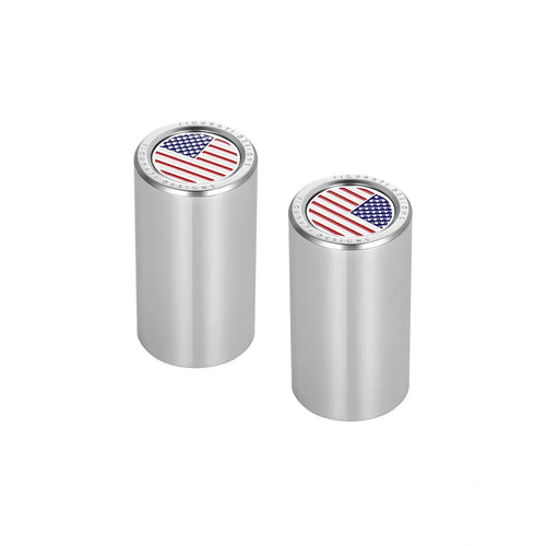 Harley-Davidson Rustfri Stål Rød Hvid & Blå Amerikansk Flag Docking Covers