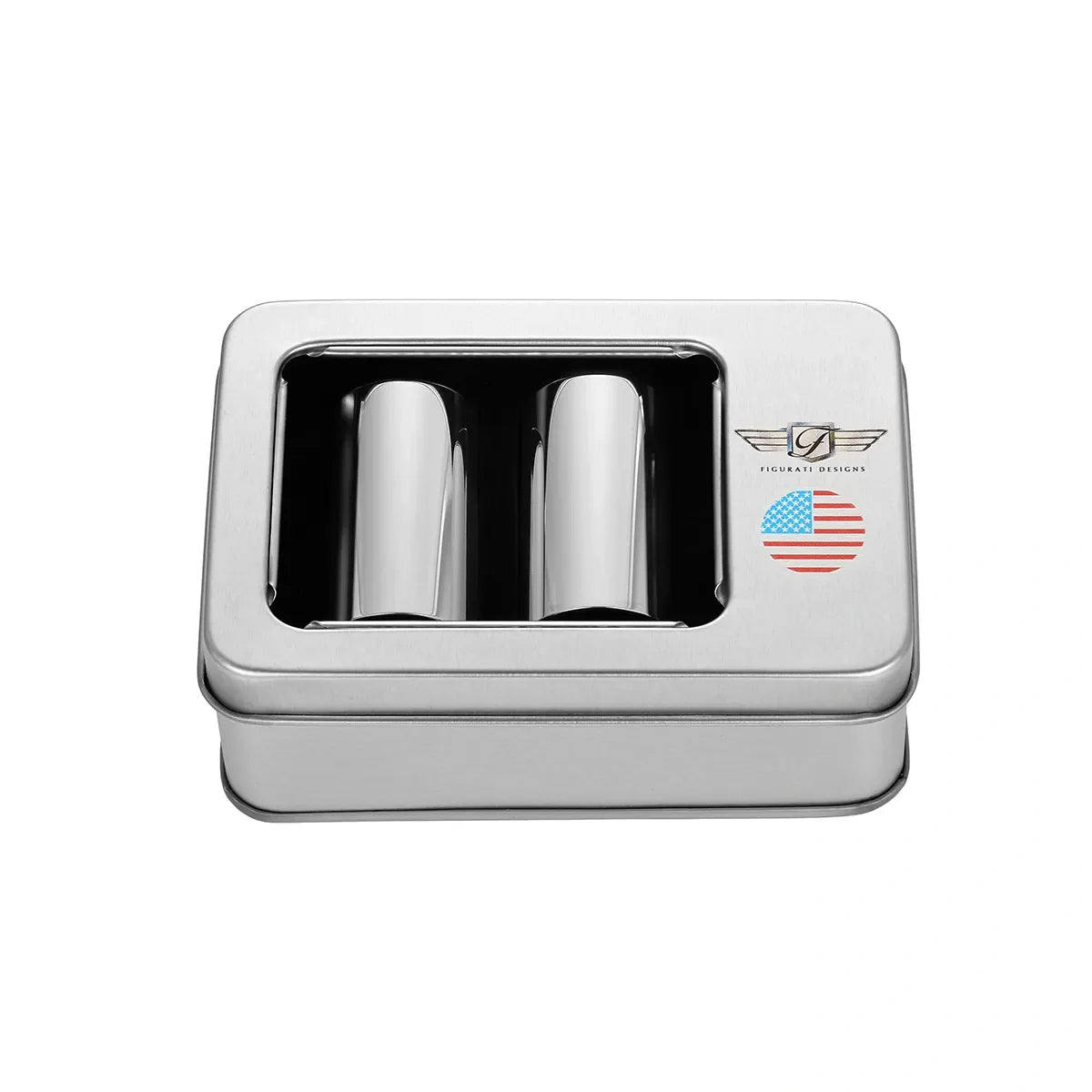 Harley-Davidson Rustfri Stål Rød Hvid & Blå Amerikansk Flag Docking Covers