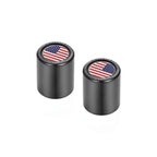 Harley-Davidson Rustfrit Stål Sort Rød Hvid & Blå Amerikansk Flag Docking Covers