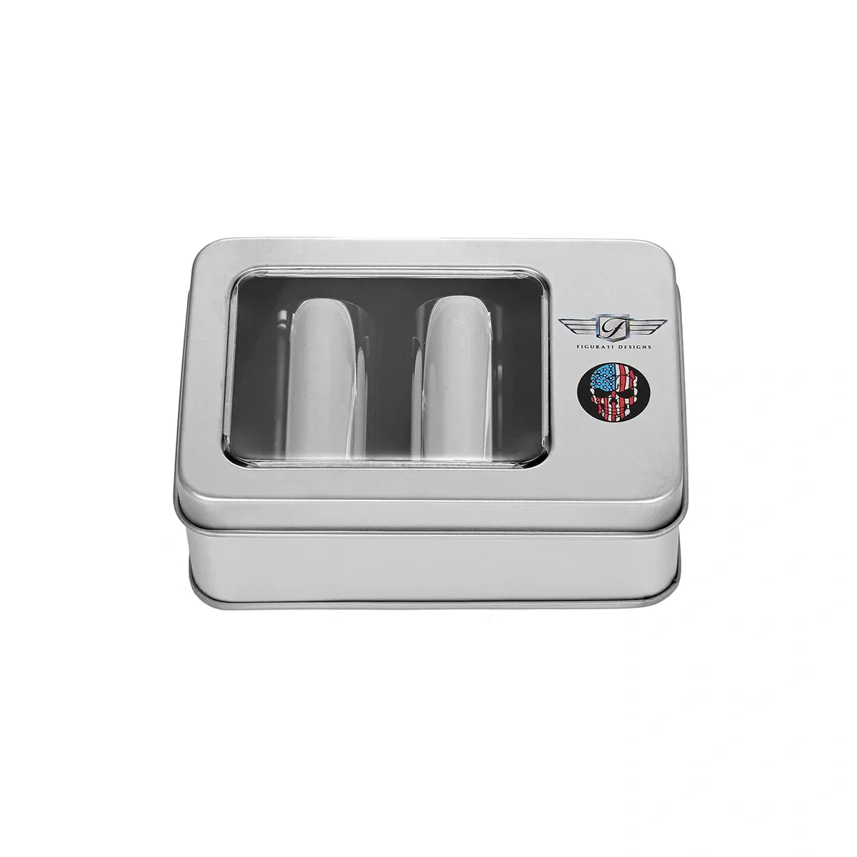 Harley-Davidson Rustfrit Stål Rød Hvid og Blå Amerikansk Flag Kraniet Docking Hardware