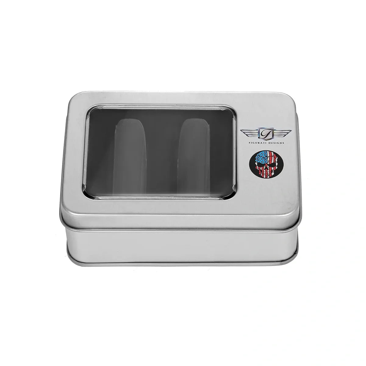 Harley-Davidson Rustfrit Stål/Sort Rød Hvid Blå Amerikansk Flag Kraniet Docking Hardware