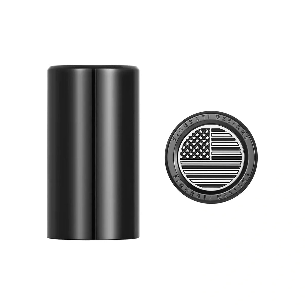 Harley-Davidson Rustfrit Stål Sorte Amerikanske Flag Docking Covers