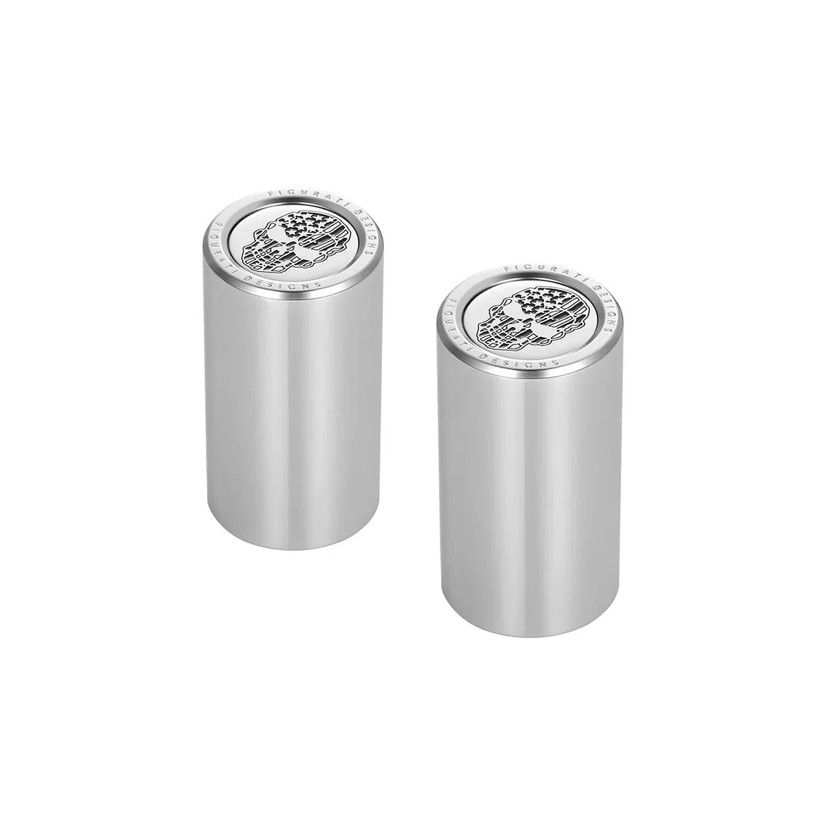 Harley-Davidson Rustfrit Stål American Flag Skull Docking Hardware