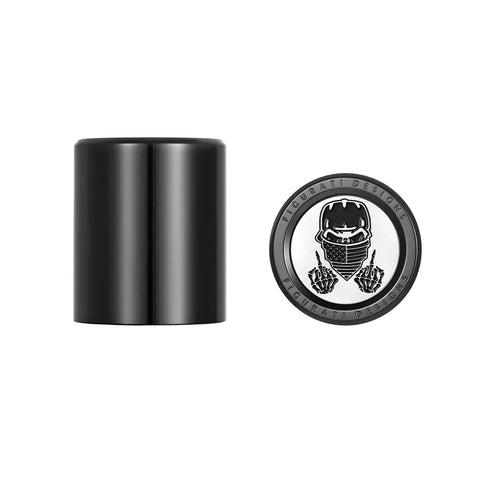 Harley-Davidson Rustfrit Stål i Sort Maskeret Kraniet Docking Hardware