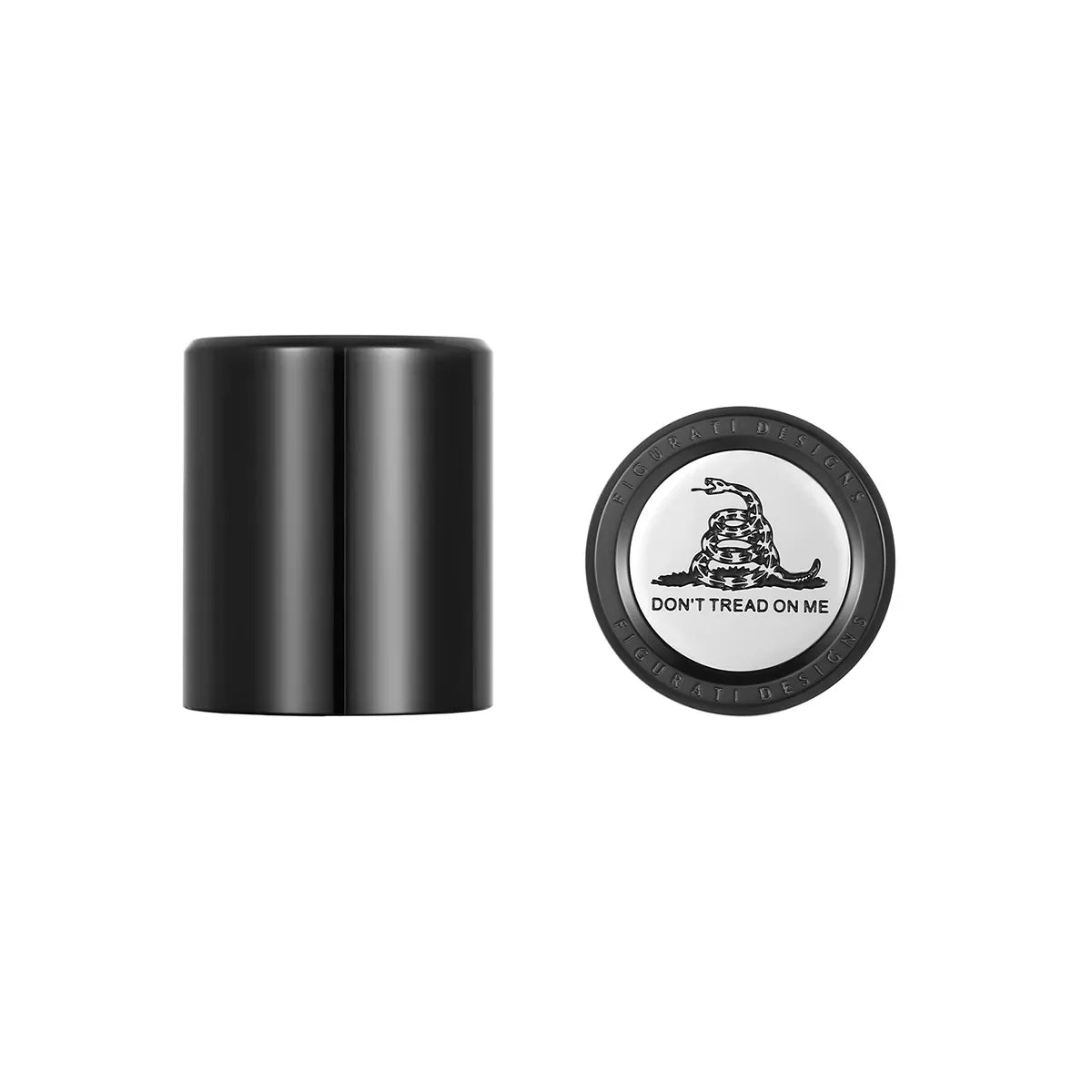 Harley-Davidson Rustfrit Stål i Sort "Don't Tread on Me" Docking Hardware