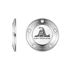 Harley-Davidson Rustfri Stål "Don't Tread on Me" Twin Cam Ventildæksel