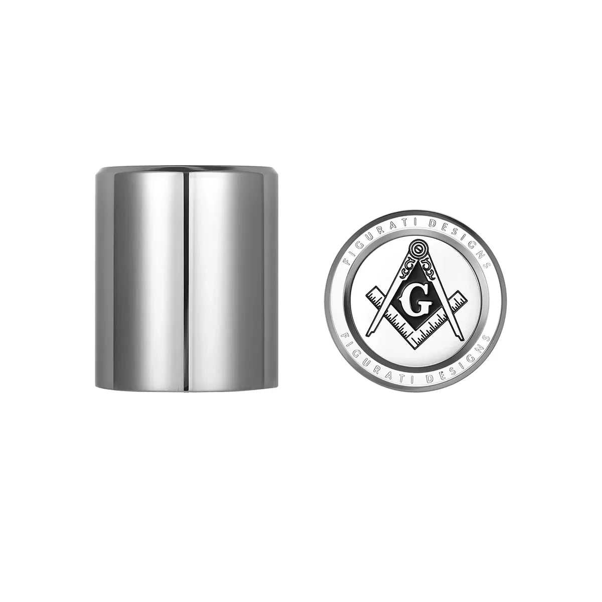 Harley-Davidson Rustfrit Stål Frimurer Emblem Docking Hardware